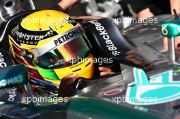 Lewis Hamilton (GBR) Mercedes AMG F1 W04. 15.03.2013. Formula 1 World Championship, Rd 1, Australian Grand Prix, Albert Park, Melbourne, Australia, Practice Day.