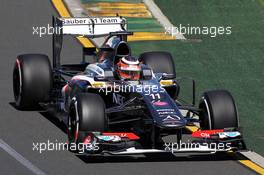 Nico Hulkenberg (GER) Sauber C32. 15.03.2013. Formula 1 World Championship, Rd 1, Australian Grand Prix, Albert Park, Melbourne, Australia, Practice Day.