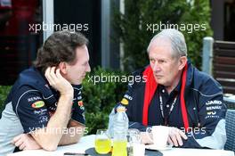 (L to R): Christian Horner (GBR) Red Bull Racing Team Principal with Dr Helmut Marko (AUT) Red Bull Motorsport Consultant. 15.03.2013. Formula 1 World Championship, Rd 1, Australian Grand Prix, Albert Park, Melbourne, Australia, Practice Day.