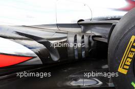 McLaren MP4-28 exhaust detail. 15.03.2013. Formula 1 World Championship, Rd 1, Australian Grand Prix, Albert Park, Melbourne, Australia, Practice Day.