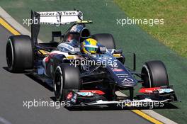 Esteban Gutierrez (MEX) Sauber C32. 15.03.2013. Formula 1 World Championship, Rd 1, Australian Grand Prix, Albert Park, Melbourne, Australia, Practice Day.