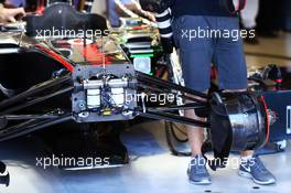 McLaren MP4-28 front suspension. 15.03.2013. Formula 1 World Championship, Rd 1, Australian Grand Prix, Albert Park, Melbourne, Australia, Practice Day.
