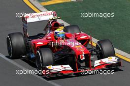 Felipe Massa (BRA) Ferrari F138. 15.03.2013. Formula 1 World Championship, Rd 1, Australian Grand Prix, Albert Park, Melbourne, Australia, Practice Day.