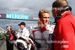 Max Chilton (GBR) Marussia F1 Team on the grid. 17.03.2013. Formula 1 World Championship, Rd 1, Australian Grand Prix, Albert Park, Melbourne, Australia, Race Day.