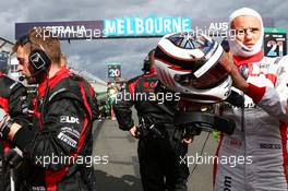 Max Chilton (GBR) Marussia F1 Team on the grid. 17.03.2013. Formula 1 World Championship, Rd 1, Australian Grand Prix, Albert Park, Melbourne, Australia, Race Day.
