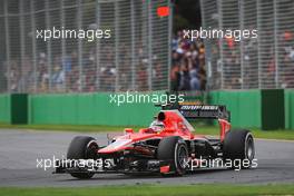 Jules Bianchi (FRA) Marussia F1 Team MR02. 17.03.2013. Formula 1 World Championship, Rd 1, Australian Grand Prix, Albert Park, Melbourne, Australia, Race Day.