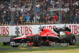 Max Chilton (GBR) Marussia F1 Team MR02. 17.03.2013. Formula 1 World Championship, Rd 1, Australian Grand Prix, Albert Park, Melbourne, Australia, Race Day.