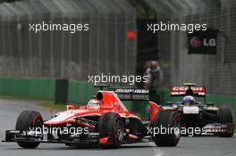 Jules Bianchi (FRA) Marussia F1 Team MR02. 17.03.2013. Formula 1 World Championship, Rd 1, Australian Grand Prix, Albert Park, Melbourne, Australia, Race Day.