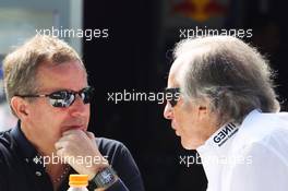 (L to R): Martin Brundle (GBR) Sky Sports Commentator with Jackie Stewart (GBR). 16.03.2013. Formula 1 World Championship, Rd 1, Australian Grand Prix, Albert Park, Melbourne, Australia, Qualifying Day.