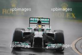 Lewis Hamilton (GBR) Mercedes AMG F1 W04. 16.03.2013. Formula 1 World Championship, Rd 1, Australian Grand Prix, Albert Park, Melbourne, Australia, Qualifying Day.
