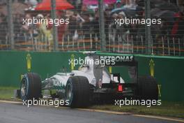 Lewis Hamilton (GBR) Mercedes AMG F1 W04 stops after a spin during qualifying, from which he recovered. 16.03.2013. Formula 1 World Championship, Rd 1, Australian Grand Prix, Albert Park, Melbourne, Australia, Qualifying Day.