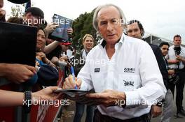Jackie Stewart (GBR) signs autographs for the fans. 16.03.2013. Formula 1 World Championship, Rd 1, Australian Grand Prix, Albert Park, Melbourne, Australia, Qualifying Day.