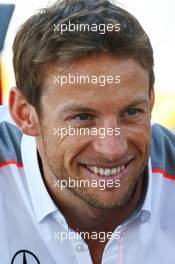 Jenson Button (GBR) McLaren. 16.03.2013. Formula 1 World Championship, Rd 1, Australian Grand Prix, Albert Park, Melbourne, Australia, Qualifying Day.