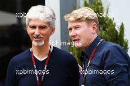 (L to R): Damon Hill (GBR) Sky Sports Presenter with Mika Hakkinen (FIN). 16.03.2013. Formula 1 World Championship, Rd 1, Australian Grand Prix, Albert Park, Melbourne, Australia, Qualifying Day.