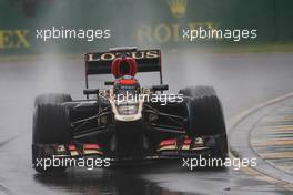 Kimi Raikkonen (FIN) Lotus F1 E21. 16.03.2013. Formula 1 World Championship, Rd 1, Australian Grand Prix, Albert Park, Melbourne, Australia, Qualifying Day.
