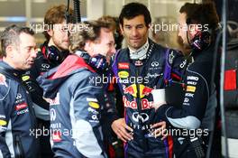 Christian Horner (GBR) Red Bull Racing Team Principal and Mark Webber (AUS) Red Bull Racing. 16.03.2013. Formula 1 World Championship, Rd 1, Australian Grand Prix, Albert Park, Melbourne, Australia, Qualifying Day.