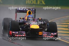 Sebastian Vettel (GER) Red Bull Racing RB9. 16.03.2013. Formula 1 World Championship, Rd 1, Australian Grand Prix, Albert Park, Melbourne, Australia, Qualifying Day.