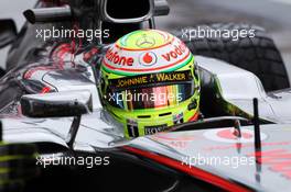 Sergio Perez (MEX) McLaren MP4-28. 16.03.2013. Formula 1 World Championship, Rd 1, Australian Grand Prix, Albert Park, Melbourne, Australia, Qualifying Day.