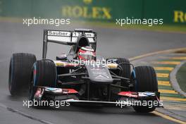 Nico Hulkenberg (GER) Sauber C32. 16.03.2013. Formula 1 World Championship, Rd 1, Australian Grand Prix, Albert Park, Melbourne, Australia, Qualifying Day.