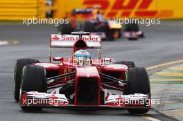 Fernando Alonso (ESP) Ferrari F138. 17.03.2013. Formula 1 World Championship, Rd 1, Australian Grand Prix, Albert Park, Melbourne, Australia, Race Day.