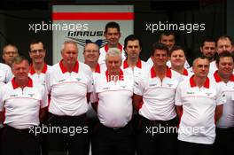 Marussia F1 Team team photo. 17.03.2013. Formula 1 World Championship, Rd 1, Australian Grand Prix, Albert Park, Melbourne, Australia, Race Day.