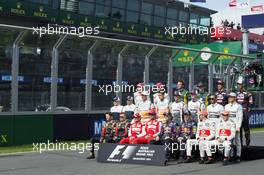 The drivers start of year photograph. 17.03.2013. Formula 1 World Championship, Rd 1, Australian Grand Prix, Albert Park, Melbourne, Australia, Race Day.
