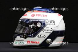 The helmet of Valtteri Bottas (FIN) Williams. 14.03.2013. Formula 1 World Championship, Rd 1, Australian Grand Prix, Albert Park, Melbourne, Australia, Preparation Day.