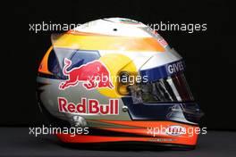 The helmet of Jean-Eric Vergne (FRA) Scuderia Toro Rosso. 14.03.2013. Formula 1 World Championship, Rd 1, Australian Grand Prix, Albert Park, Melbourne, Australia, Preparation Day.