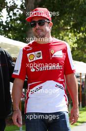 Fernando Alonso (ESP) Ferrari. 14.03.2013. Formula 1 World Championship, Rd 1, Australian Grand Prix, Albert Park, Melbourne, Australia, Preparation Day.