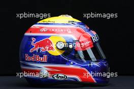 The helmet of Mark Webber (AUS) Red Bull Racing. 14.03.2013. Formula 1 World Championship, Rd 1, Australian Grand Prix, Albert Park, Melbourne, Australia, Preparation Day.