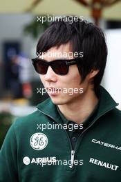 Ma Qing Hua (CHN) Caterham F1 Reserve Driver. 14.03.2013. Formula 1 World Championship, Rd 1, Australian Grand Prix, Albert Park, Melbourne, Australia, Preparation Day.