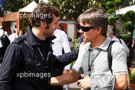 Adrian Fernandez (MEX) (Right). 14.03.2013. Formula 1 World Championship, Rd 1, Australian Grand Prix, Albert Park, Melbourne, Australia, Preparation Day.