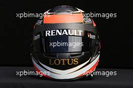 The helmet of Kimi Raikkonen (FIN) Lotus F1 Team. 14.03.2013. Formula 1 World Championship, Rd 1, Australian Grand Prix, Albert Park, Melbourne, Australia, Preparation Day.