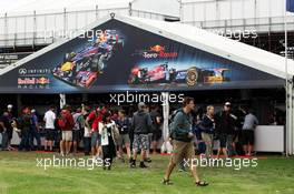 Red Bull Racing stand in the fans' merchandise area. 14.03.2013. Formula 1 World Championship, Rd 1, Australian Grand Prix, Albert Park, Melbourne, Australia, Preparation Day.