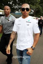 Lewis Hamilton (GBR) Mercedes AMG F1. 14.03.2013. Formula 1 World Championship, Rd 1, Australian Grand Prix, Albert Park, Melbourne, Australia, Preparation Day.