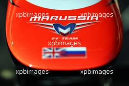 Marussia F1 Team MR02 nosecone. 14.03.2013. Formula 1 World Championship, Rd 1, Australian Grand Prix, Albert Park, Melbourne, Australia, Preparation Day.