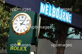 Rolex - title sponsors of the Australian GP. 14.03.2013. Formula 1 World Championship, Rd 1, Australian Grand Prix, Albert Park, Melbourne, Australia, Preparation Day.