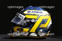 The helmet of Charles Pic (FRA) Caterham. 14.03.2013. Formula 1 World Championship, Rd 1, Australian Grand Prix, Albert Park, Melbourne, Australia, Preparation Day.