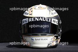 The helmet of Giedo van der Garde (NLD) Caterham F1 Team. 14.03.2013. Formula 1 World Championship, Rd 1, Australian Grand Prix, Albert Park, Melbourne, Australia, Preparation Day.