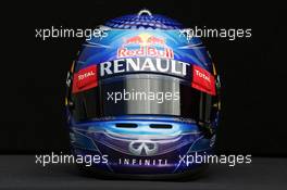 The helmet of Sebastian Vettel (GER) Red Bull Racing. 14.03.2013. Formula 1 World Championship, Rd 1, Australian Grand Prix, Albert Park, Melbourne, Australia, Preparation Day.