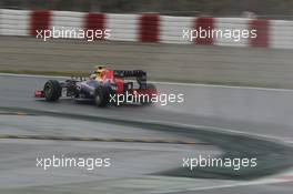 Mark Webber (AUS) Red Bull Racing RB9. 22.02.2013. Formula One Testing, Day Four, Barcelona, Spain.