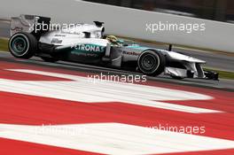 Lewis Hamilton (GBR) Mercedes AMG F1 W04. 22.02.2013. Formula One Testing, Day Four, Barcelona, Spain.