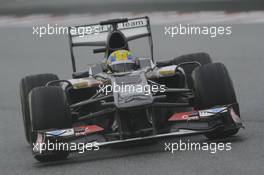 Esteban Gutierrez (MEX) Sauber C32. 22.02.2013. Formula One Testing, Day Four, Barcelona, Spain.
