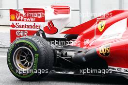 Ferrari F138 rear suspension and exhaust detail. 22.02.2013. Formula One Testing, Day Four, Barcelona, Spain.