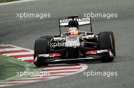 Nico Hulkenberg (GER) Sauber C32. 21.02.2013. Formula One Testing, Day Three, Barcelona, Spain.