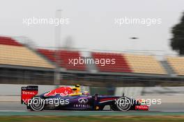 Mark Webber (AUS) Red Bull Racing RB9. 21.02.2013. Formula One Testing, Day Three, Barcelona, Spain.