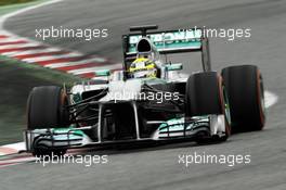 Nico Rosberg (GER) Mercedes AMG F1 W04. 21.02.2013. Formula One Testing, Day Three, Barcelona, Spain.