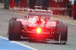 Fernando Alonso (ESP) Ferrari F138 running sensor equipment. 21.02.2013. Formula One Testing, Day Three, Barcelona, Spain.