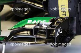 Caterham CT03 front wing. 21.02.2013. Formula One Testing, Day Three, Barcelona, Spain.