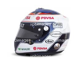 The helmet of Valtteri Bottas (FIN) Williams. 19.02.2013. Formula One Testing, Day One, Barcelona, Spain.